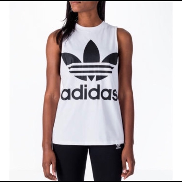 women's adidas originals trefoil muscle tank